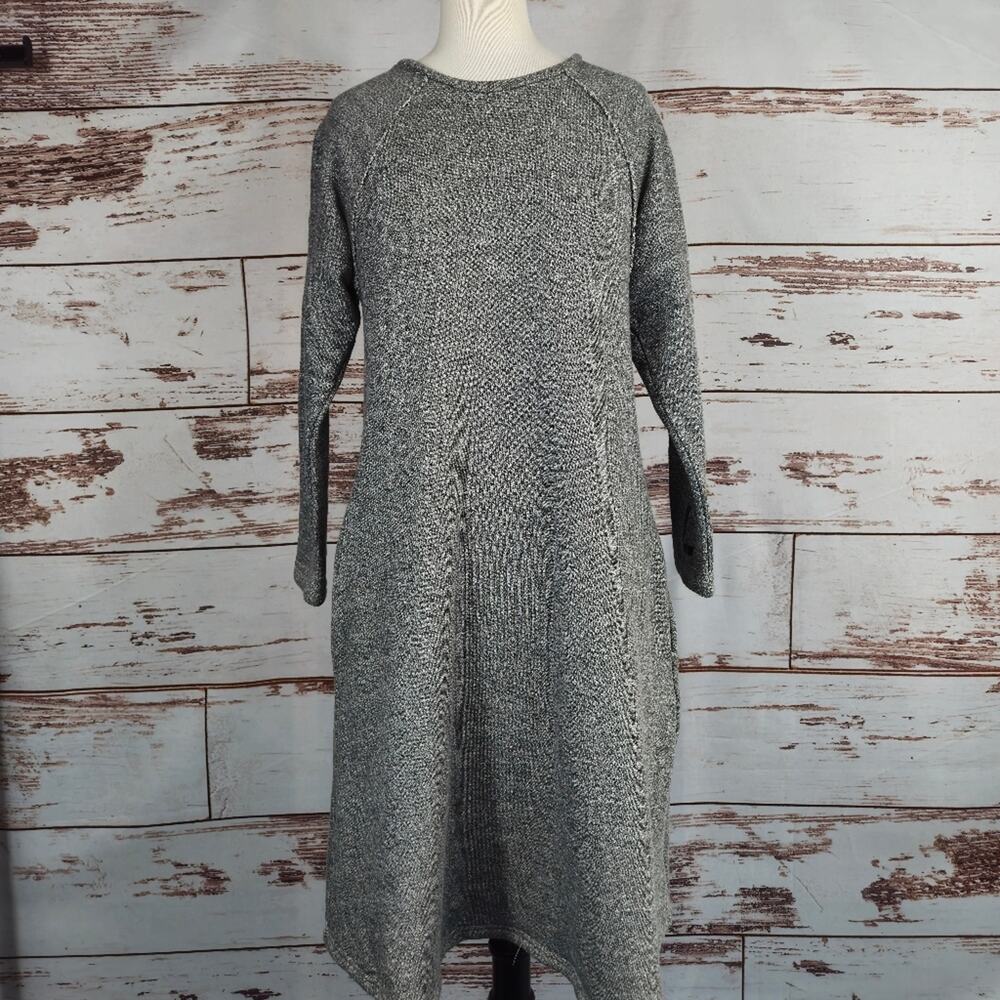 Matti Mamane Sweatshirt Dress Long Sleeve Grey Size Small